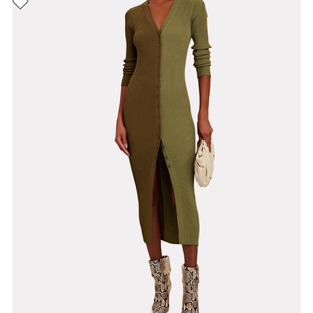 STAUD color block sweater dress NWT